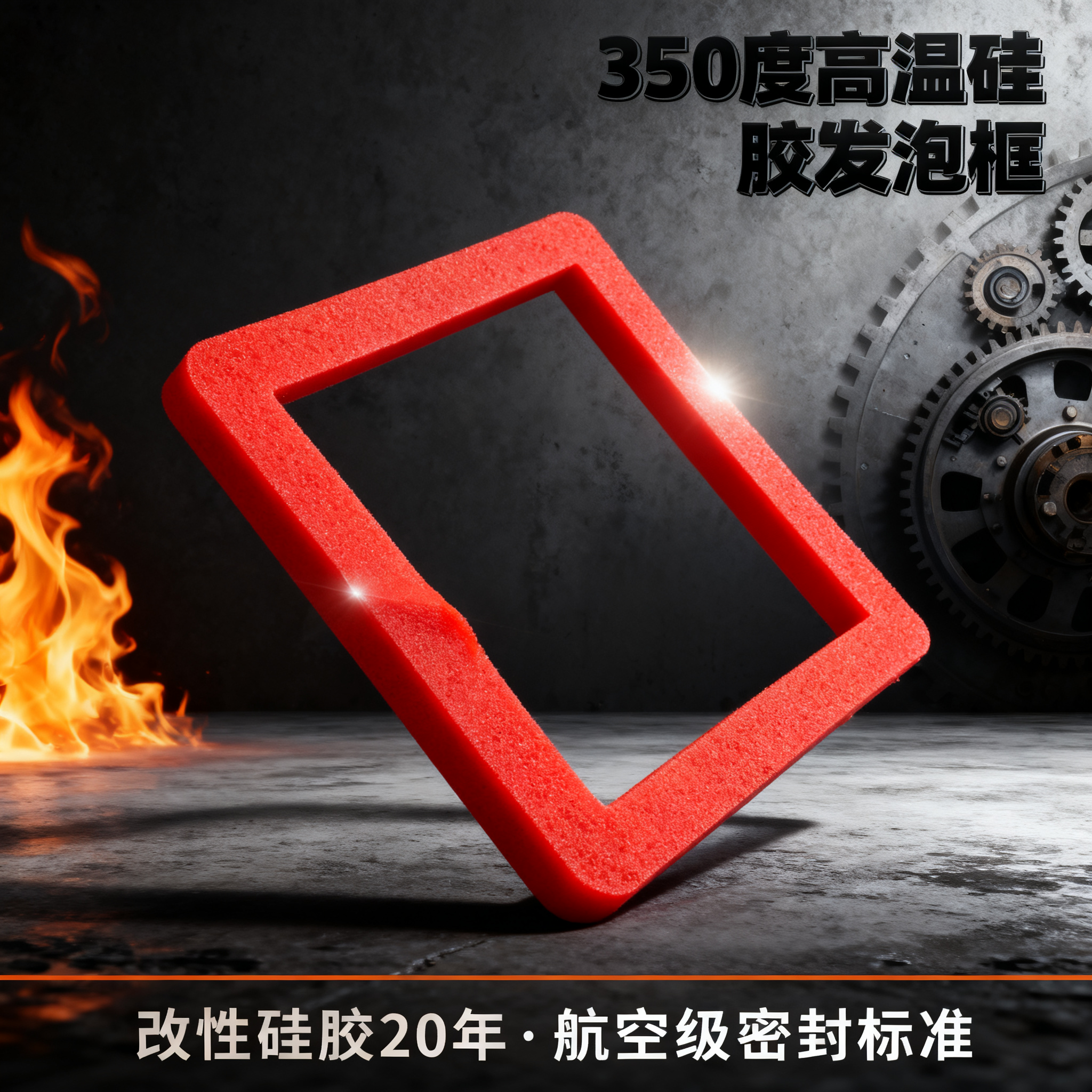 350度高溫硅膠發(fā)泡框